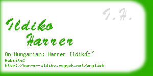 ildiko harrer business card
